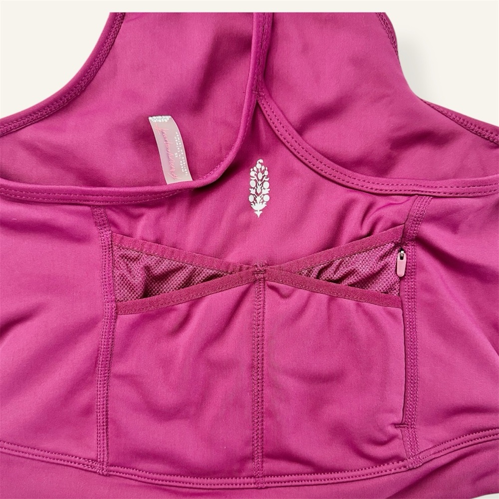 Free People Movement In The Saddle Cami Tank Bra | Mulberry | Size XS | NWOT - Picture 4 of 7